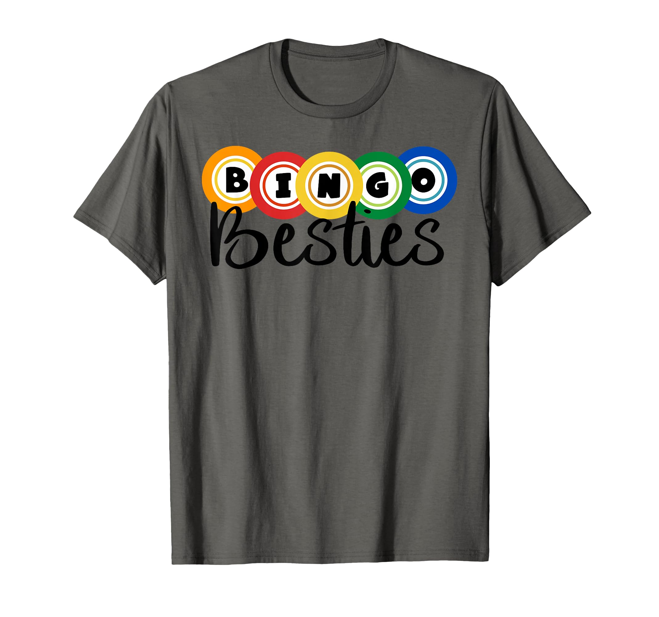 Photo 1 of *HEATHER GREY** Bingo Besties Bingo Buddy Funny Bingo T-Shirt 4XL