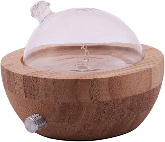 Adanse Wood Glass Essential Oil Nebulizer Aromatherapy