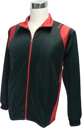 Amazon Co Jp リーボック Reebok メンズ トレーニング ジャージ トラックトップ M 黒 赤 スポーツ アウトドア