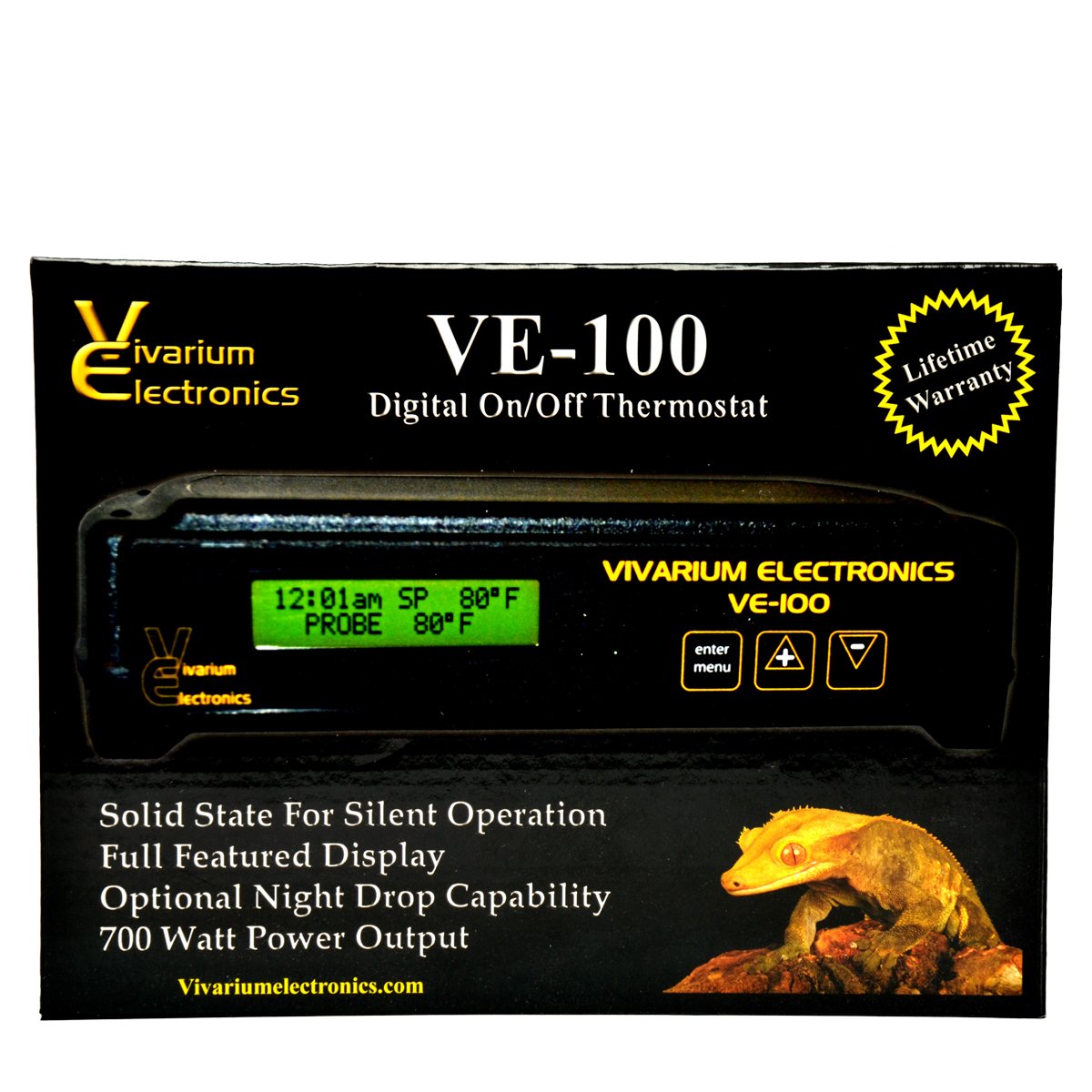 View 1 of Vivarium Electronics VE-100 Thermostat (Reptile Basics)