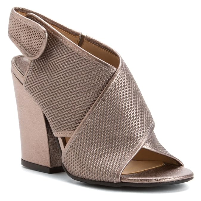 Amazon.com | nicole Women's Larkin Dark Silver 8.5 M | Sandals