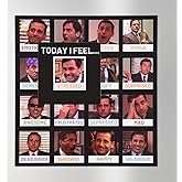 The Office Daily Mood Tracker Feeling Poster, Michael Scott Merchandise, Magnets for Fridge, Today I'm Feeling