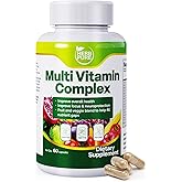 HERB PURE Multi Vitamin Complex Daily Multivitamins for Men and Women – 28 Essential Vitamins & Minerals with Active Vitamins, Superfood Blend, Alpha GPC – Made in USA, Non-GMO, 60 Capsules(1 Pack)