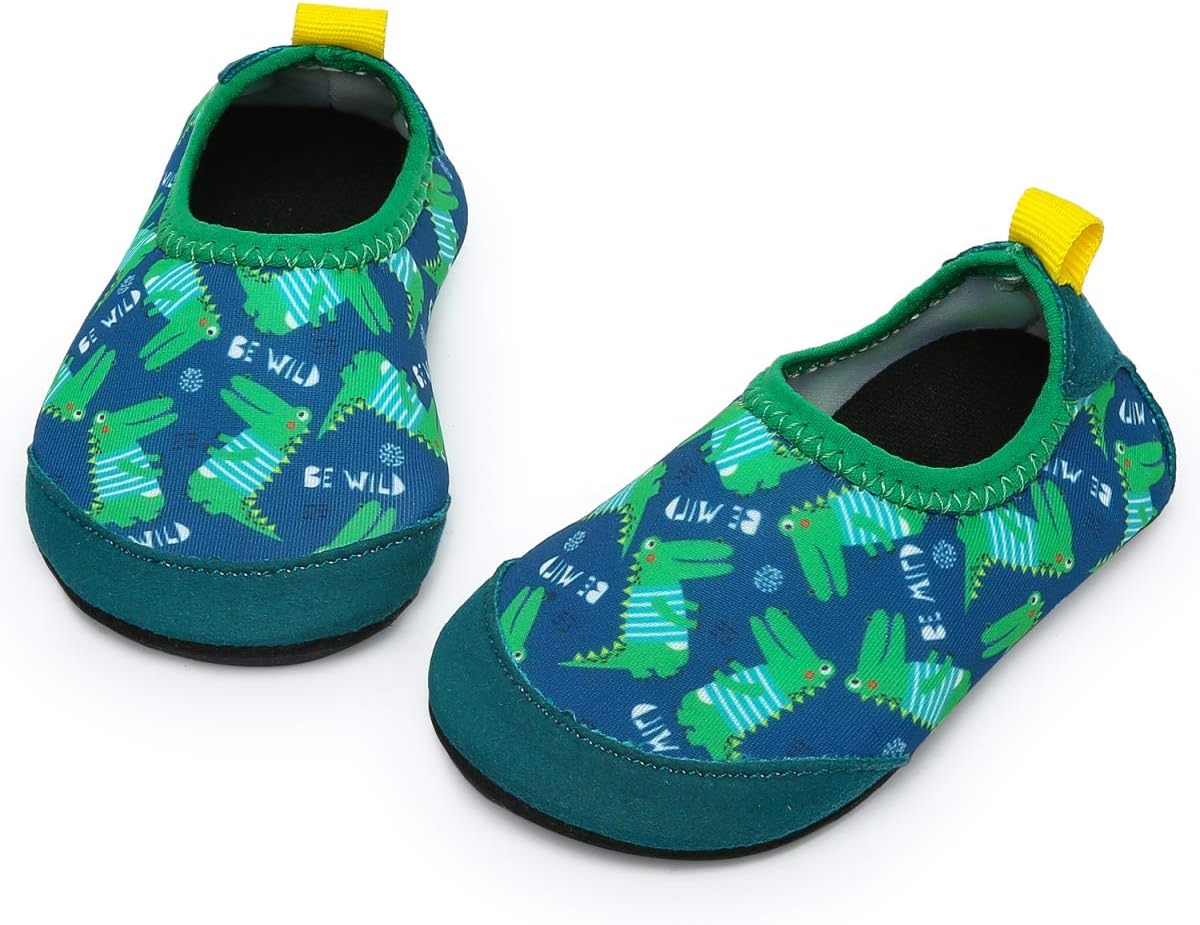 Apolter Baby Boys and Girls Swim Water Shoes Barefoot Aqua Socks Non-Slip for Beach Pool Toddler Kids
