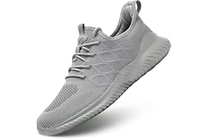 KVOVZO Mens Running Shoes Slip-on Walking Tennis Sneakers Lightweight Breathable Casual Soft Sole Mesh Workout Sports Shoes