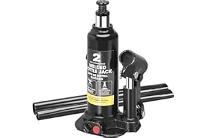Torin AT90203BB Hydraulic Welded Bottle Jack, 2 Ton (4,000 lb) Capacity, Black