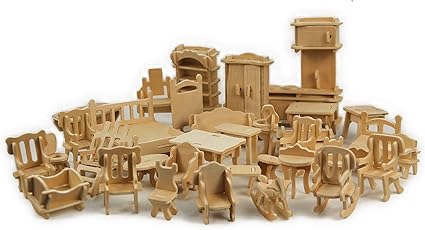 wooden doll house accessories