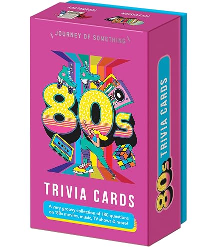 Gift Republic – Quiz Cards Années 80 – 100 Questions De Culture – Jeu De Cartes Pour Adultes – Cadeau Idéal