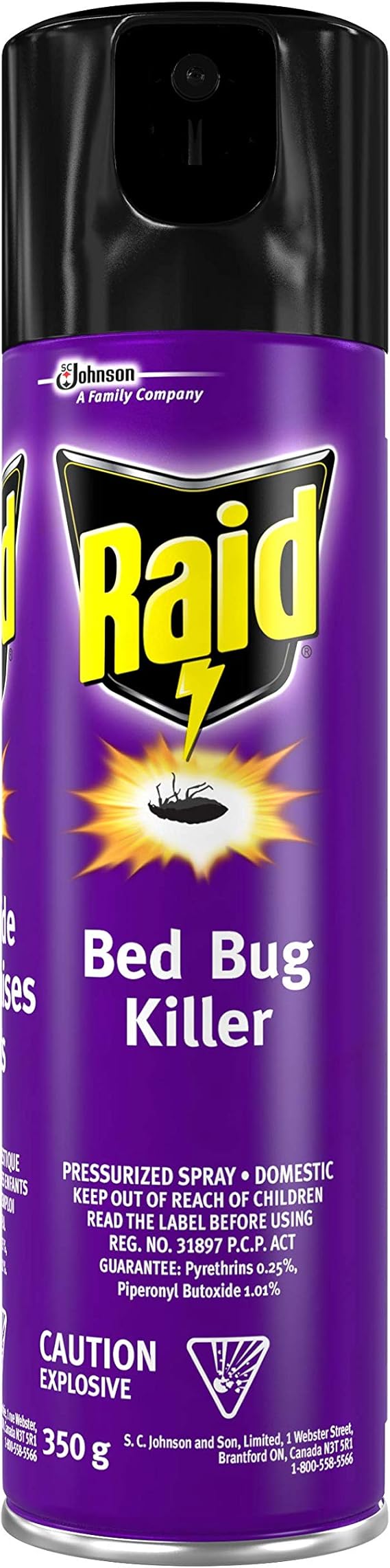 Raid Bed Bug Killer, 350g Amazon.ca Health & Personal Care