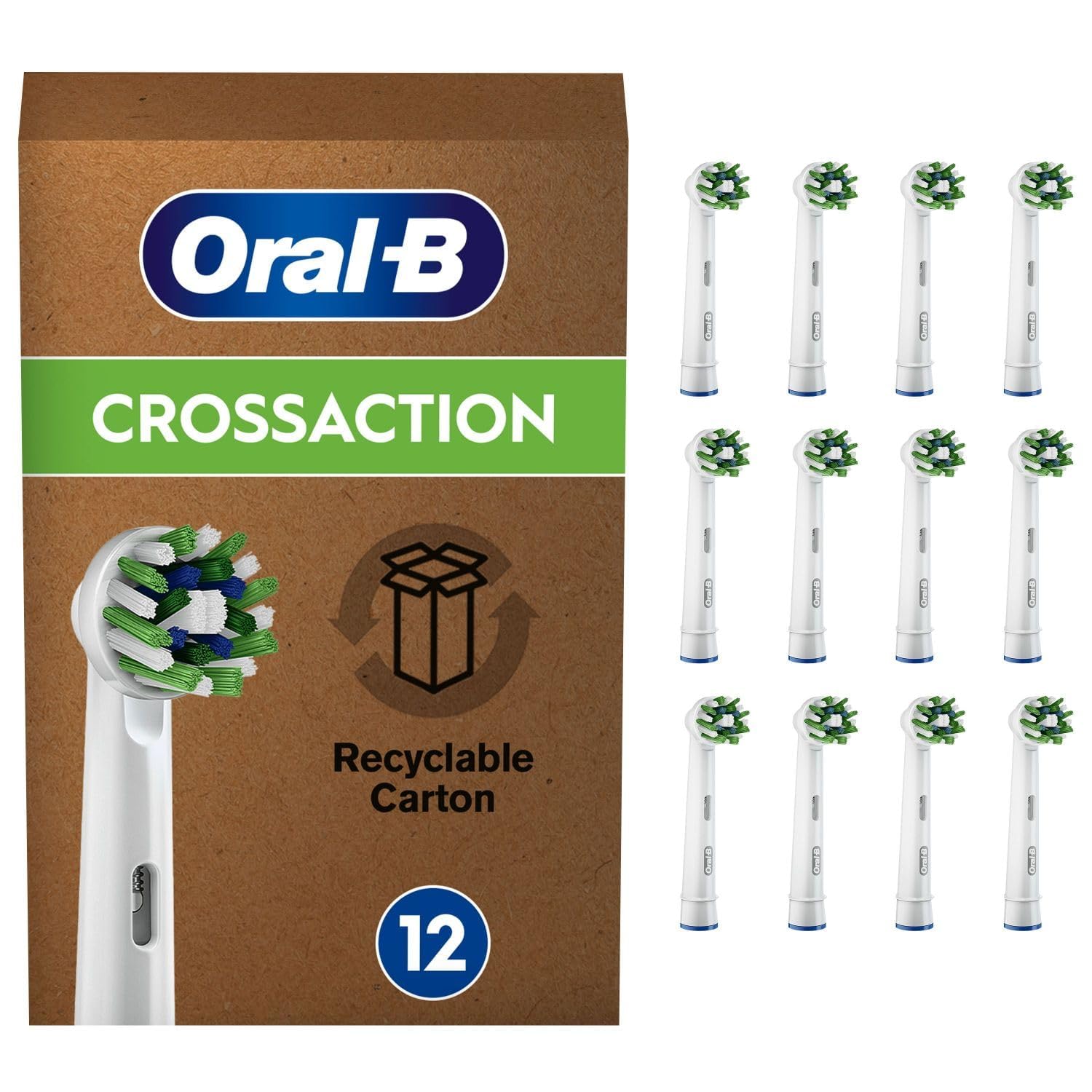 Oral-B, Pack of 12 Toothbrush Heads, Old