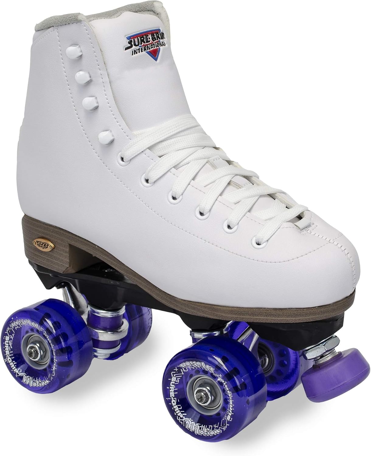 SureGrip Fame White (Womens) Outdoor Roller Skate Purple