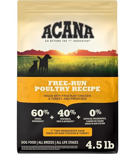 ACANA Grain Free Dry Dog Food Puppy Recipe 4.5lb Bag: Pet Supplies