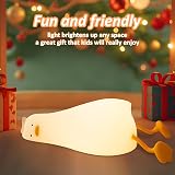 Anywin Lying Flat Duck Night Light – Soft Silicone Lamp, Rechargeable, Timer view 5