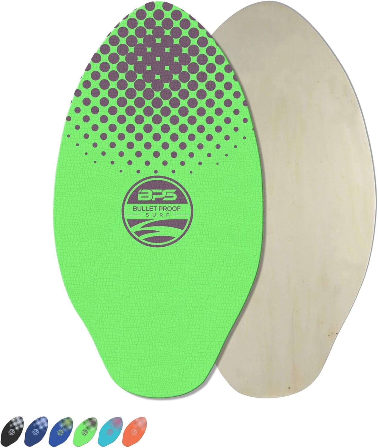 Surfing Skimboards BPS Gator Skimboards with Colored EVA Grip Pad and High Gloss Clear Coat