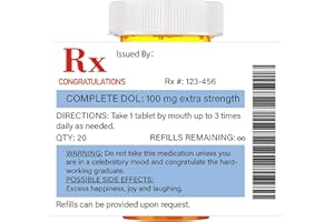 Kigeli 60 Pcs Nurse Favors Medication Pill Bottle Labels Pill Stickers Nursing Pharmacist Party Supplies Registered BSN RN Pharmd Gift for School College (Graduation)