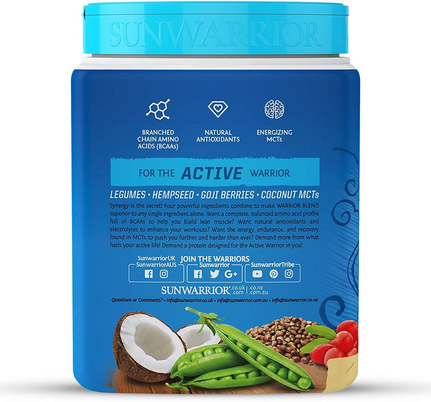 Sunwarrior Organic Plant Based Blend Vanilla Protein Powder, 375 g, 375 g (Pack of 1) - Image 3