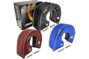 XINHAN AUTO PARTS Xinhan T25 T3 T4 T6 Turbocharger Fiberglass Turbo Shield Turbo Blanket High Temperature with 2 springs fastener (Red, T6)