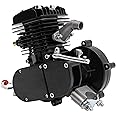 DCEHKR 80CC Bicycle Engine Kit, 2 Stroke Petrol Gas Motor Engine Kit, Bicycle Motor Kit with CDI Ignition System, 2 Stroke Cycle Petrol Gas Motor Engine Kit Fits Most 26" or 28" Bikes (Black)