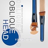 MSQ Makeup Flat Top Kabuki Foundation Brush - Vegan Stippling Blending view 7