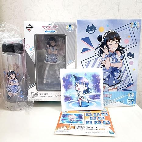 Amazon ラブライブ 一番くじ F賞 津島善子 フィギュア クリアボトル コンプリート フィギュア ドール 通販