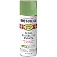 Rust-Oleum 365146 Stops Rust Spray Paint, 12 oz, Gloss Laurel Green