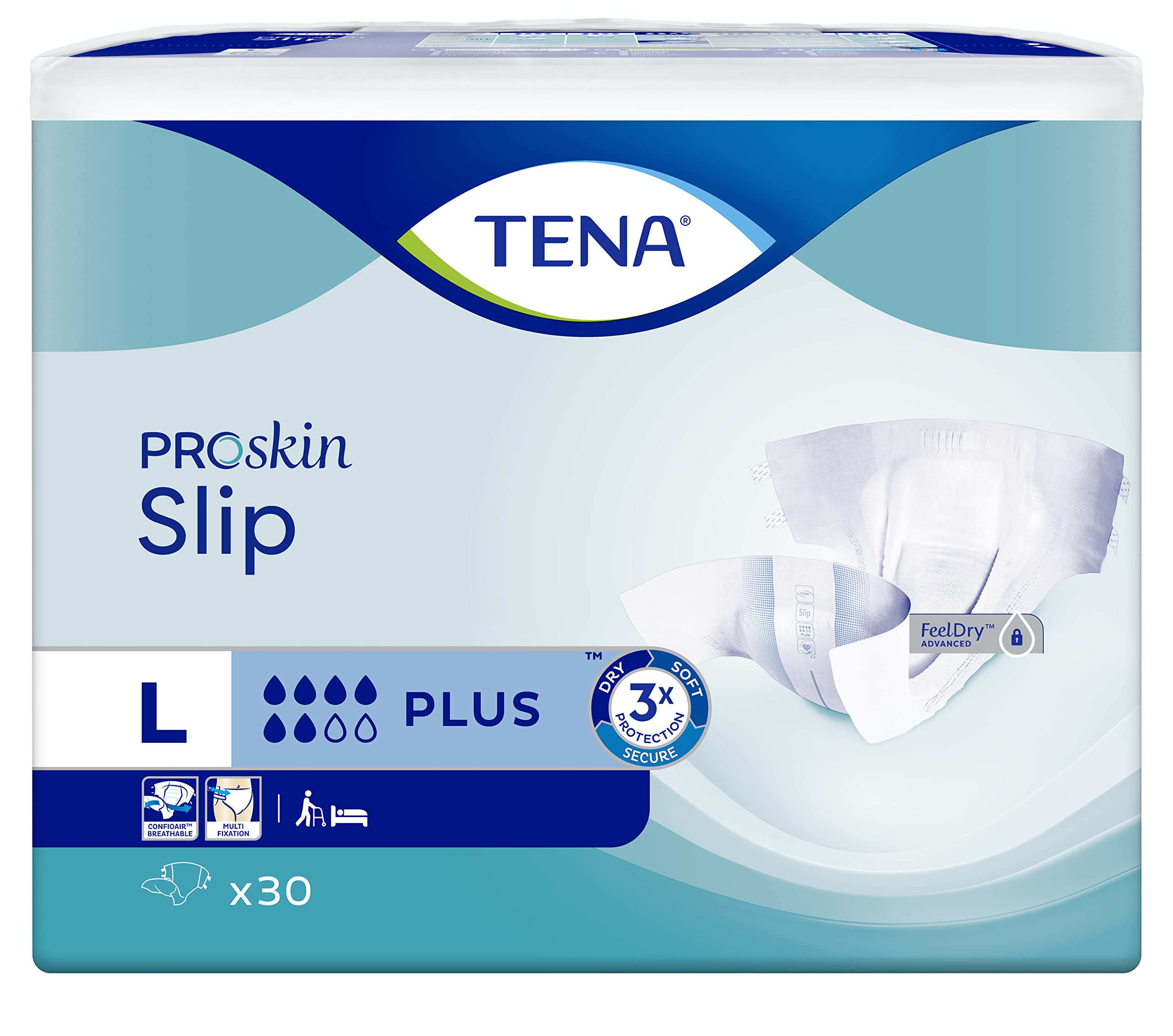 Tena D418041L Slip Plus Pad, Size L, Pack of 30