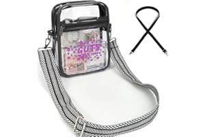 BZELKRY Clear Bag Stadium Approved, World Tour Clear Bag Stadium Approved Concert Bag Merch, Clear Crossbody Purse Fans Gift Merch