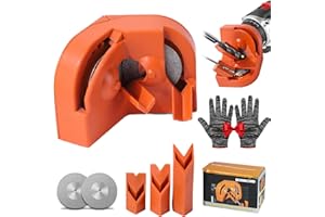 X.O. GOLD-888 Multi-function Drill Bit Sharpener, Drill Bit Sharpener for All Bits(5/64''- 5/8''), Multipurpose Drill Bits Grinding Sharpener, For High-Speed Steel, Masonry, Carbide, Tin-Coated Drill Bit (Orange)