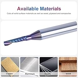 SpeTool Carbide Single Flute CNC Router Bits
