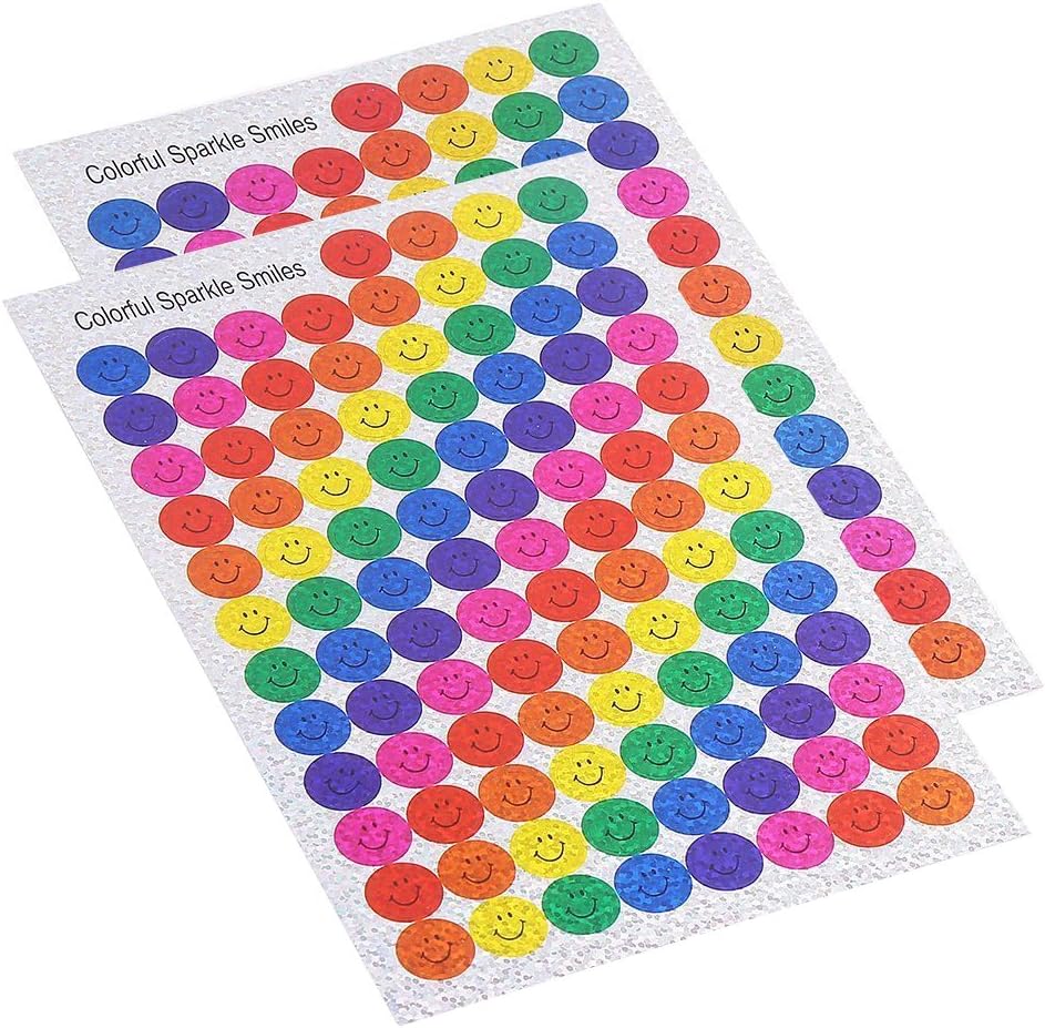 600 Pieces Sparkly Smiles Stickers Teacher&Parent Reward Stickers Chidren's Day, AR107S1P1Q - Image 3