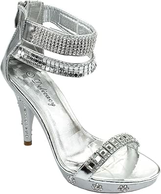 amazon silver heels