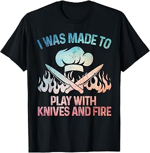 Funny Chef Design for Men Women Cooking Lovers Culinary Chef T-Shirt