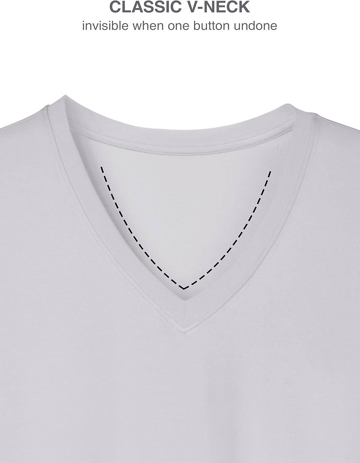 DAVID ARCHY Men's Undershirts Ultra Soft Micro Modal V-Neck Breathable T-Shirts 2 or 3 Pack: Clothing