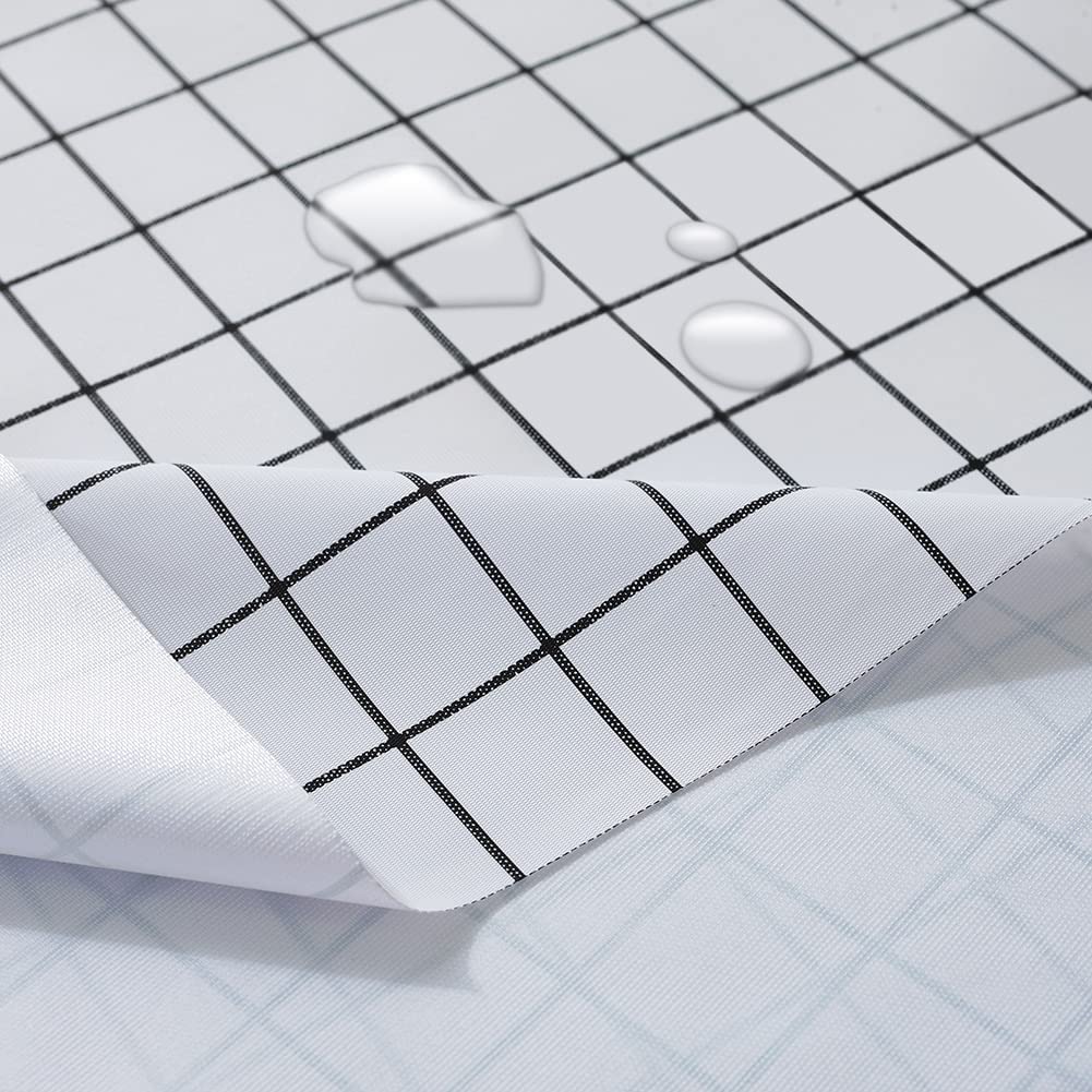 rismart Rustic More Patterns Water Resistant PVC Tablecloth Rectangle Oil-proof Table Cloth,White,120 x 160 cm — image 1