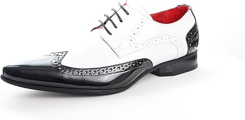 mens black leather pointed winklepicker shoes