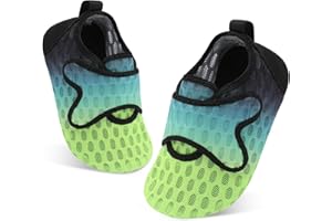 XIHALOOK Toddler Water Shoes Kids Boys Girls Quick Dry Beach Swim Pool Barefoot Aqua Socks