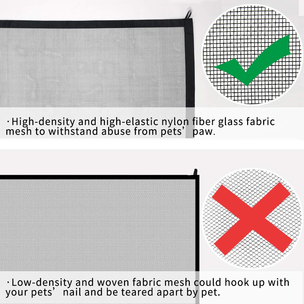 NWK Magic Pet Gate for The House Providing a Safe Enclosure to Play and Rest, 30'' X 39'', 8 Hooks : Baby