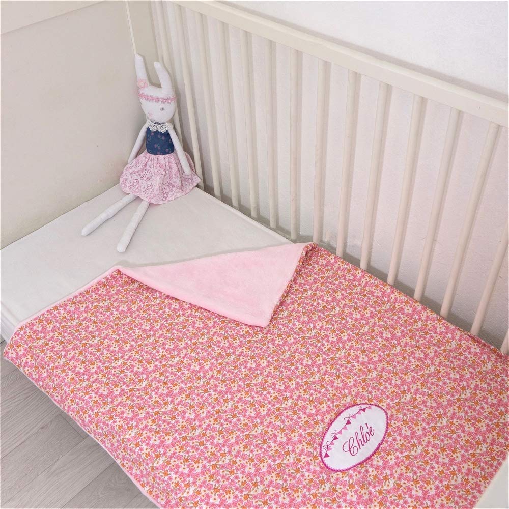 Cadeau De Noel Cadeau Danniversaire Cadeau De Bapteme Couverture Personnalisee Liberty Avec Prenom Cadeau Baby Shower Ideal Cadeau De Naissance Bebe Fille Produits Handmade Couvertures Et Langes Schoolofbabywearing Com