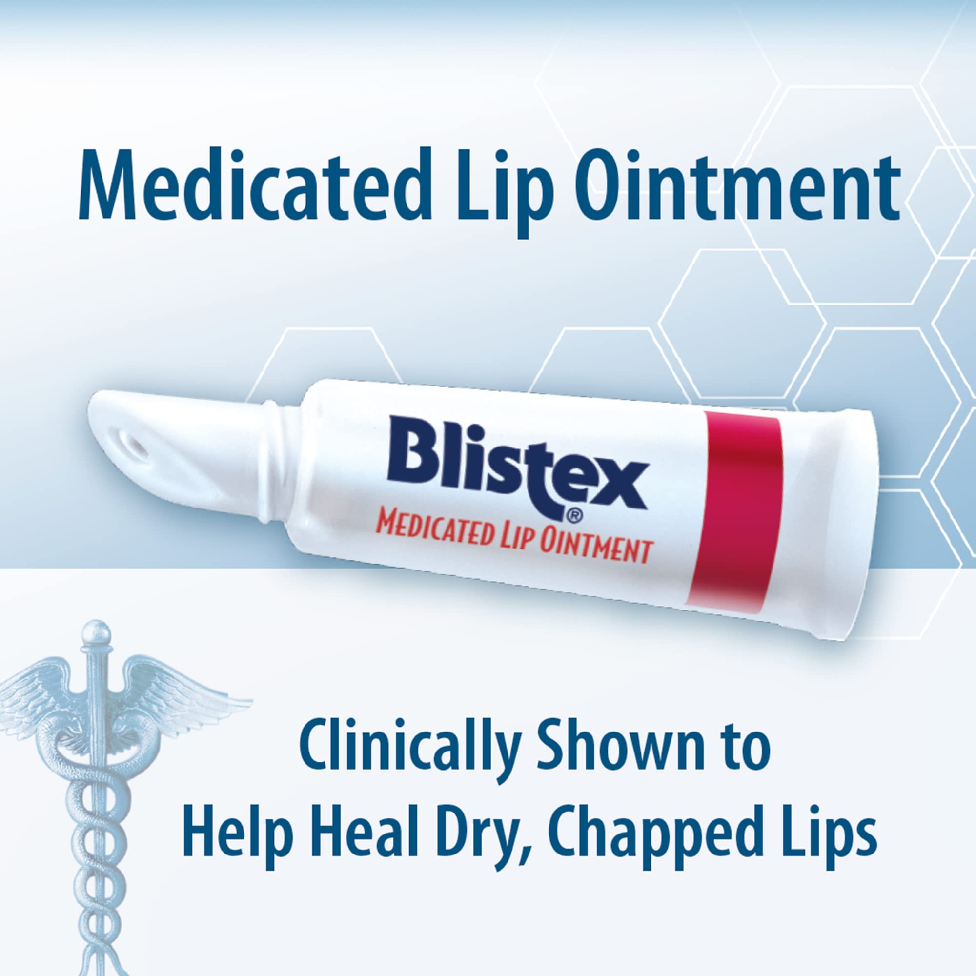 Blistex Medicated Lip Ointment for Dryness and Cold Sores, 0.21oz - PACK OF 2