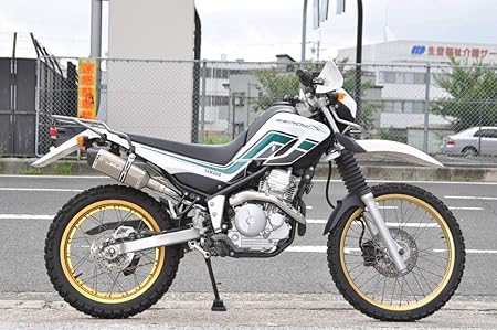 Amazon 弾丸 セロー250 Xt250x スリップオンマフラー 異形 Sus ドライカーボン サウンドマフラー トレール モタード フルエキゾースト 車 バイク