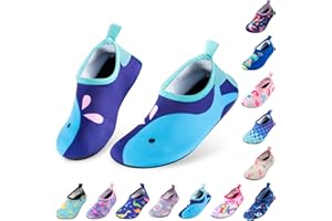 OWANVION Kids Water Shoes Quick Dry Non-Slip Water Skin Barefoot Swim Water Shoes Children Aqua Socks for Beach Pool for Boys