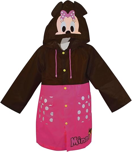 Amazon Co Jp ディズニー 子供用 キャラクター耳付きコート レインコート ミニー フリー 130 150cm 収納袋付き Sbc040 正規代理店品 ホーム キッチン
