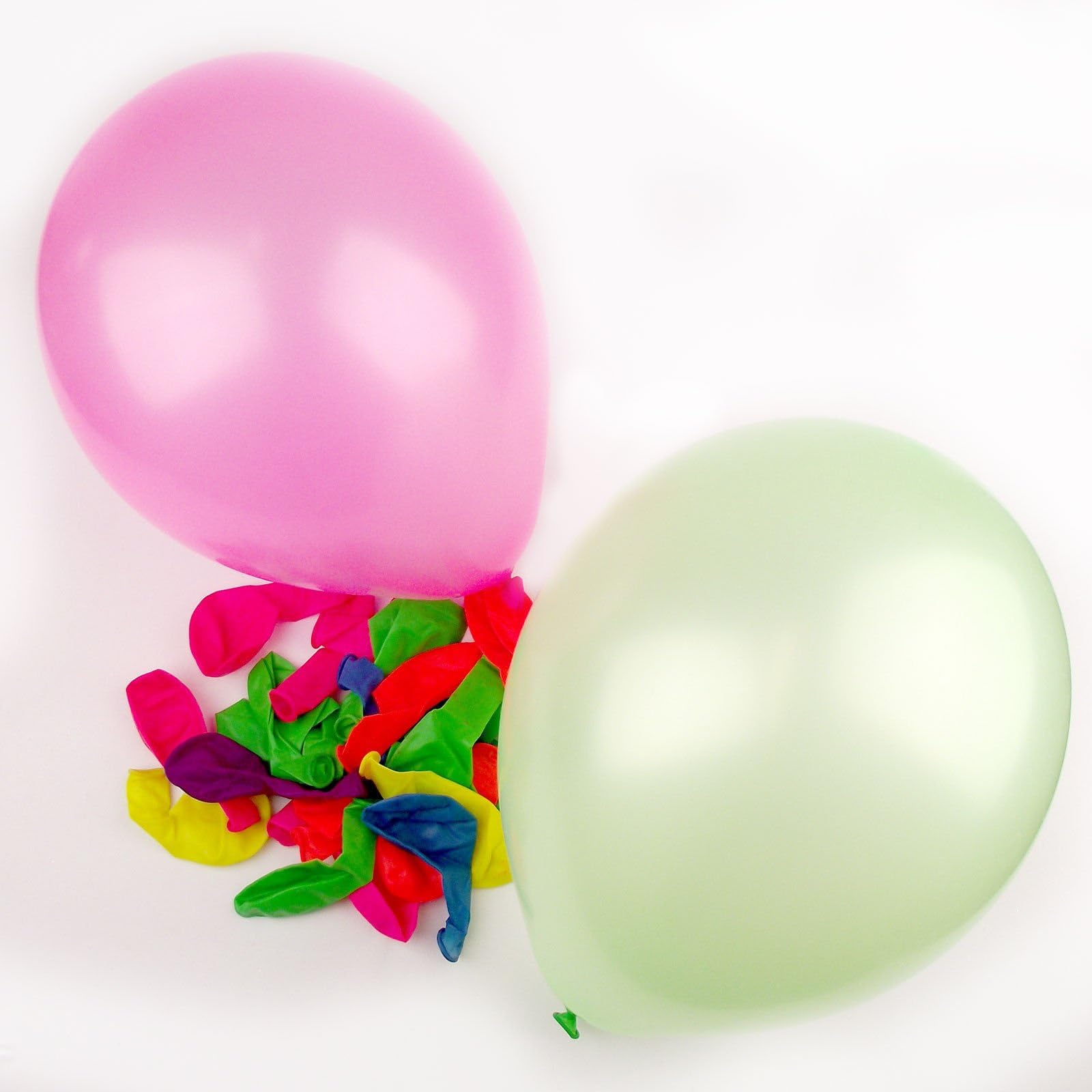 Meena Supplies 25x Premium Pearlised 8" Latex Party Balloons In Mixed Colours