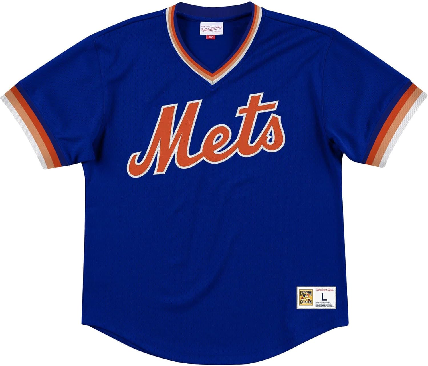 Mitchell & Ness New York Mets Men's Mesh VNeck Jersey