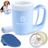 PetLuxe Care Dog Paw Cleaner, Paw Washer Cup with Soft Silicone Bristles, Portable Dog Foot Washer, 4-in-1 Paw Cleaner Kit wi