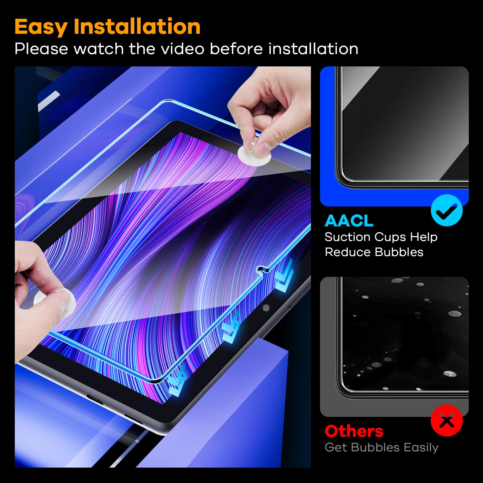 AACL 2-Pack Tempered Glass for All-New W10Y Fire HD 10 Screen Protector 10.1Inch (2023/2021,13th/11th Gen), 9H Glass for W10Y Fire HD 10 Tablet Screen Protector [Easy Installation][Anti-Scratch]