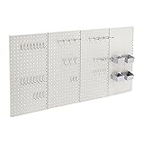 Amazon Basics Rectangular Metal Pegboard Kit, Rust