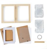 Chuckle Baby Hand and Footprint Kit Premium Pine Frame 5x7 Air-Drying Clay view 8