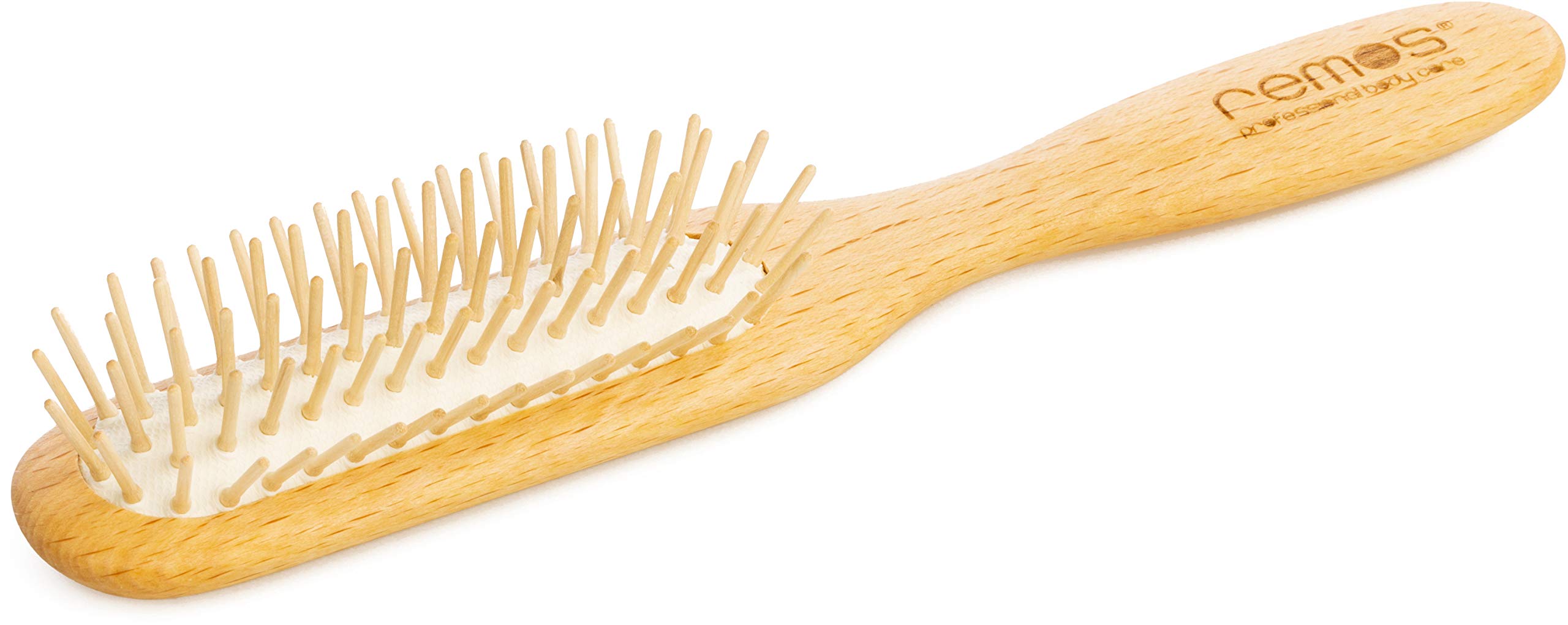 REMOS Pneumatic hairbrush narrow with beechwood bristles - full hair — image 1