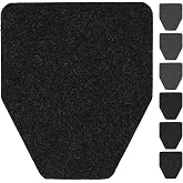 CHONOVO Urinal Mat, 6 Pack Non-Slip Absorbent Urinal Floor Pad 17.7 x 20.5 | 17.7" Bigger Rubber Backing, 0.19" Thicker Absorption &amp; Odor Control Pad for Commercial Men's Bathroom Restroom